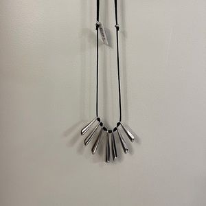 J. Jill Silver and Black Necklace